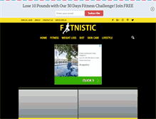 Tablet Screenshot of fitnistics.com